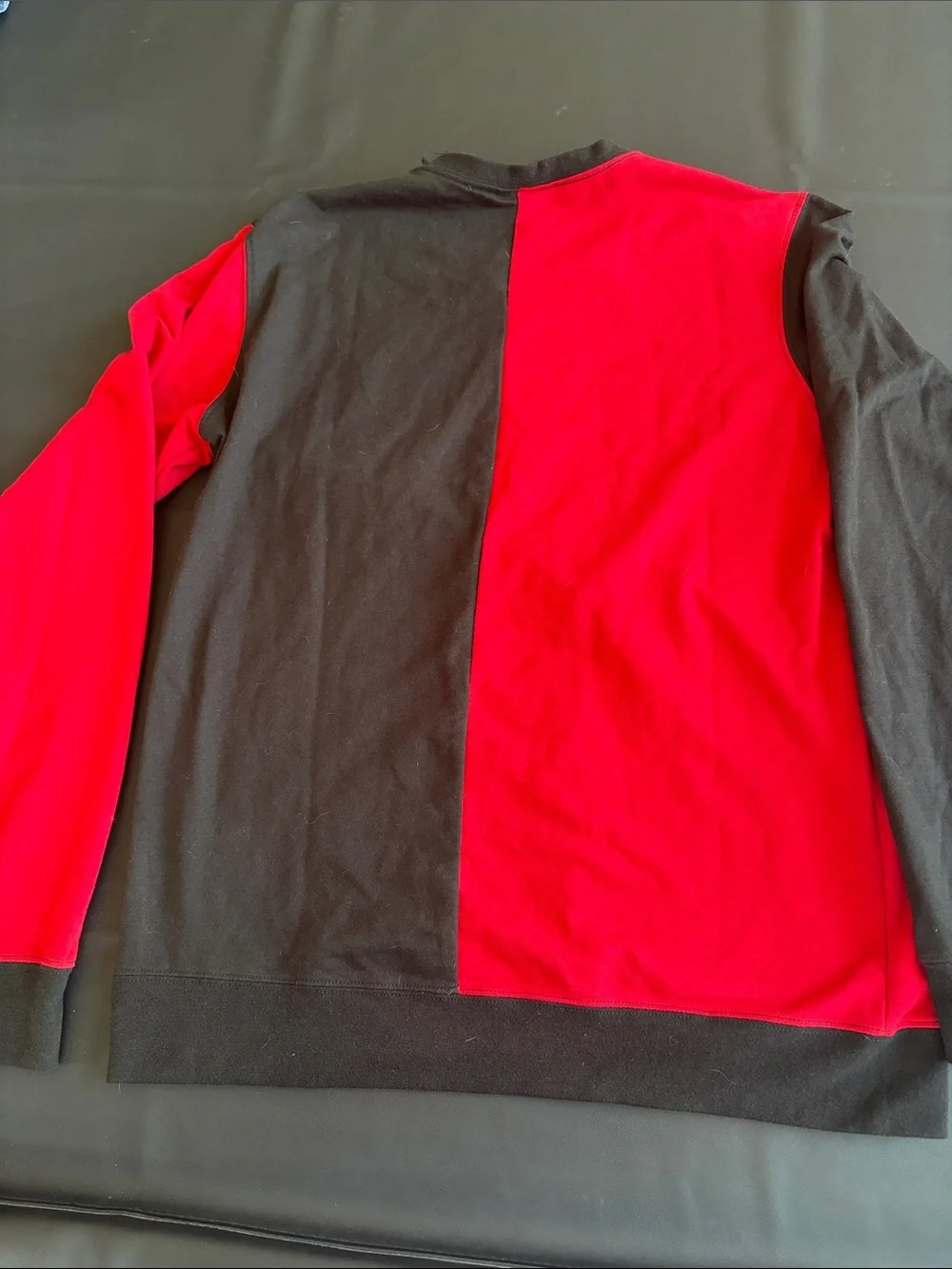 Harry Potter Hogwarts Colorblock Crewneck Sweatshirt Red Black Large